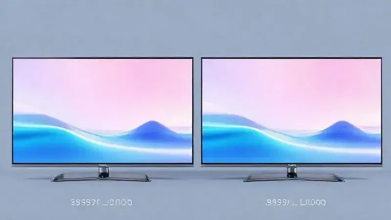 Ilustração conceitual comparando diferentes resoluções de tela com representações visuais abstratas