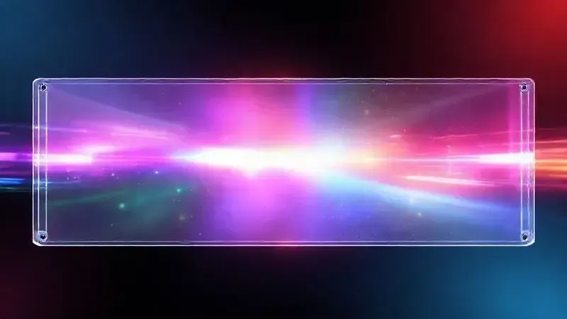 Conceito visual de painel de TV com qualidade de imagem e cores vibrantes