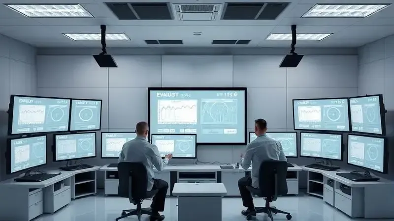Laboratório de testes profissionais para análise de qualidade de TVs 4K com métricas visuais de desempenho